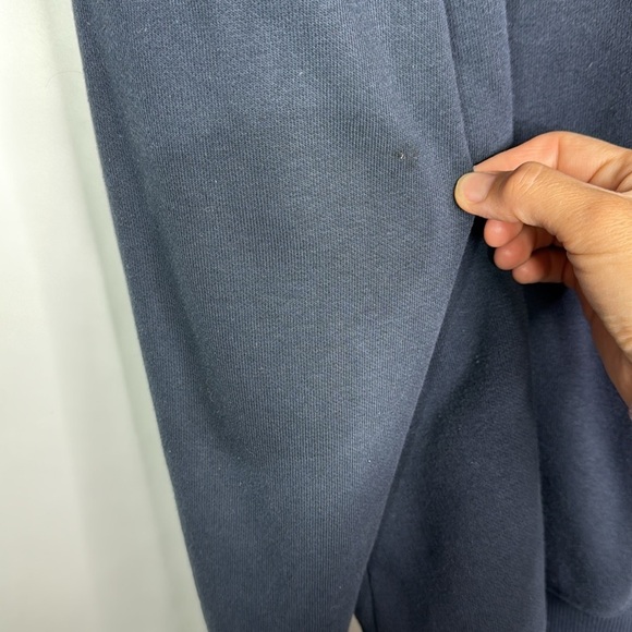 Carhartt Rain Defender Navy Blue Hooded Sweatshirt Loose Fit Medium Grunge - Picture 9 of 12